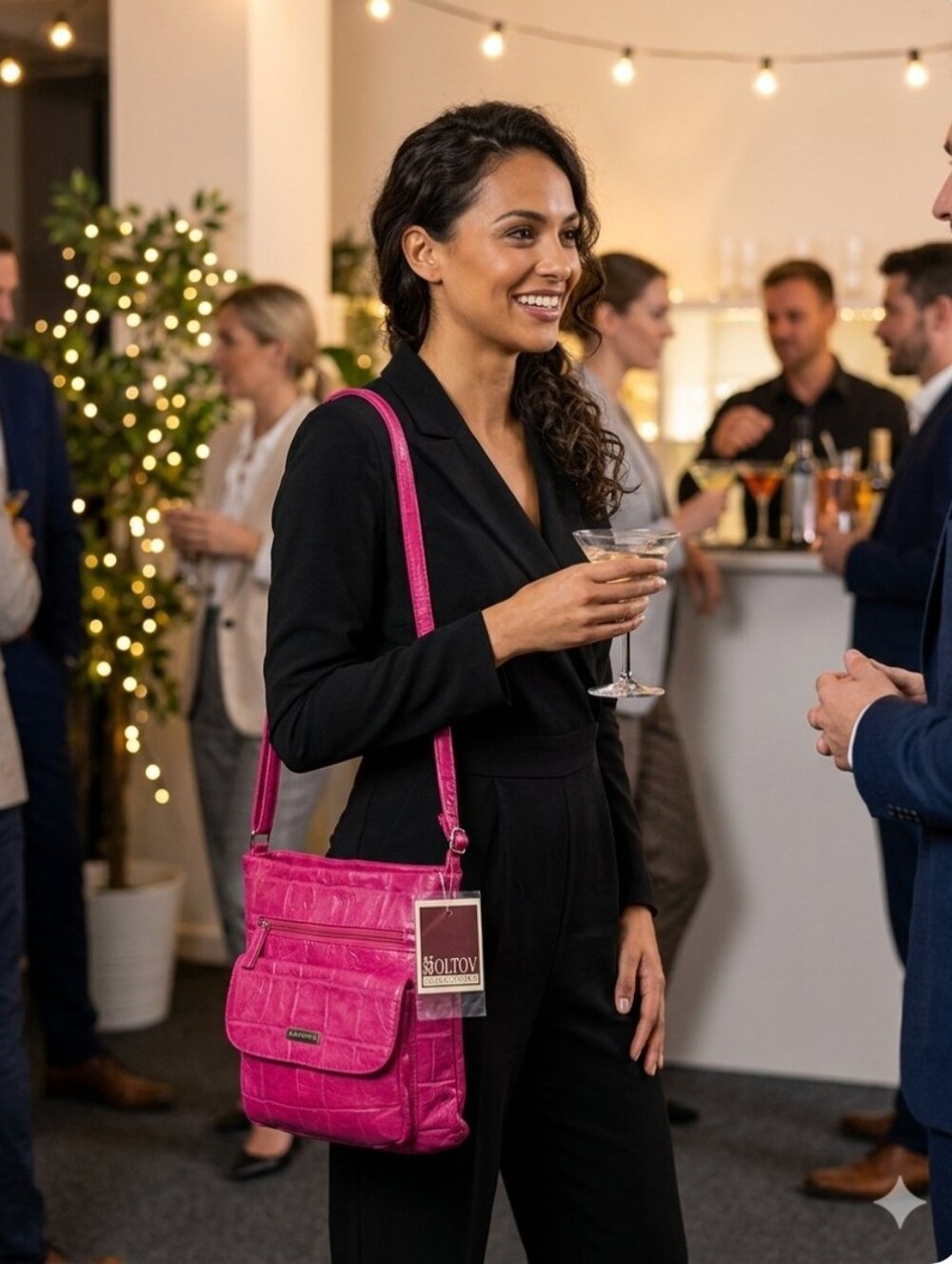 Koltov Collection  Hot Pink Crossbody Bag NWT